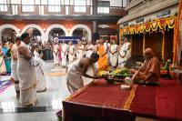 Vyasa Pujana - Guru Purnima, 10th July 2025. Pictures Courtesy Shriyuts Dinesh Karkal and Abhinav Kalla